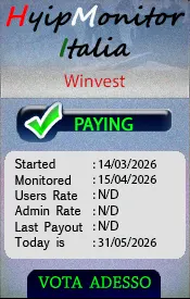 Banner monitoring per Winvest - Monitor Hyip Italia