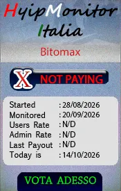 Banner monitoring per Bitomax - Monitor Hyip Italia